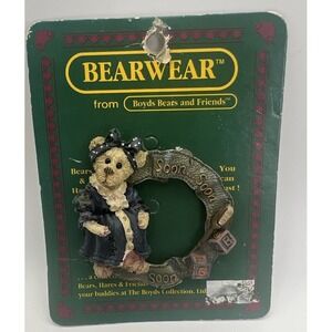 NEW Old Stock Boyds Bears Bearwear Lapel Pin SOON SOON SOON BABY ON THE WAY Vtg